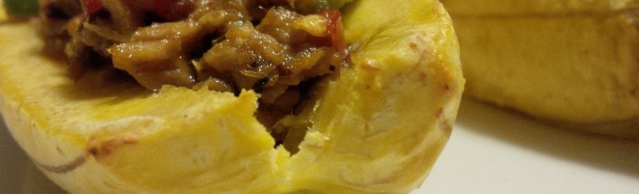 Grilled Plantains stuffed with Smoked&nbsp;Tuna